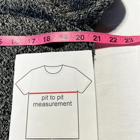 🩶Calvin Klein Cozy & Chic Grey Cowl Neck Tunic Sweater Size L - Cotton Blend - Picture 4 of 8